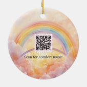 Rainbow Bridge Pet Loss Ornament | Interactive QR セラミックオーナメント (裏面)