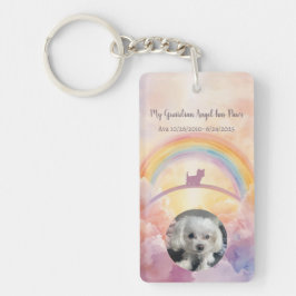 Rainbow Bridge Pet Memorial Keychain – Small Dog キーホルダー