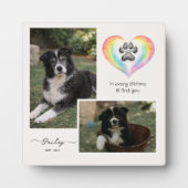 Rainbow Bridge Pet Memorial Photo Plaque フォトプラーク (正面)