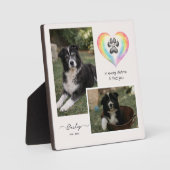 Rainbow Bridge Pet Memorial Photo Plaque フォトプラーク (正面)