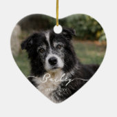 Rainbow Bridge Pet Memorial Photo Print セラミックオーナメント (裏面)