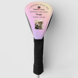 Rainbow Bridge Photo Pet Loss Memorial ゴルフヘッドカバー