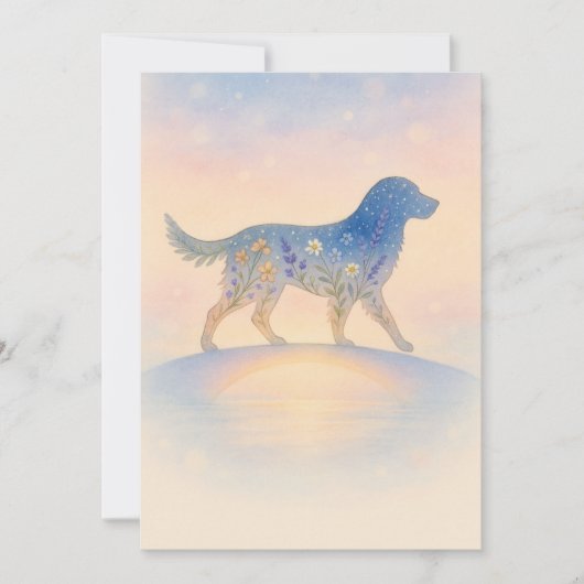 Rainbow Bridge Wildflower Pet Silhouette シーズンカード (正面)