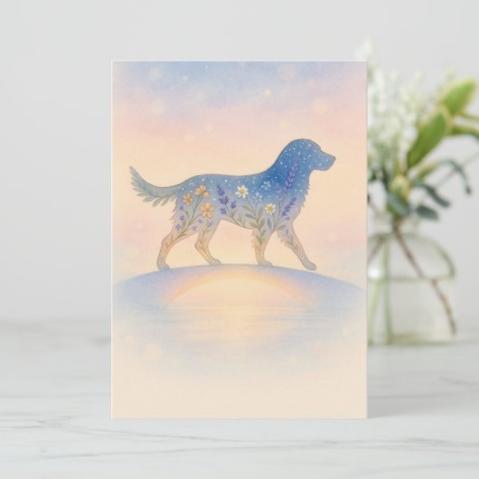 Rainbow Bridge Wildflower Pet Silhouette シーズンカード (スタンド正面)