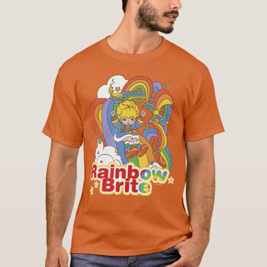 Rainbow Brite Wisp Sliding Down Rainbows Portrait  Tシャツ (正面)