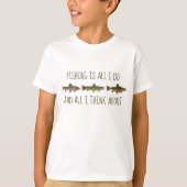 Rainbow Brown Brook Trout Fishing Quote Tシャツ (正面)