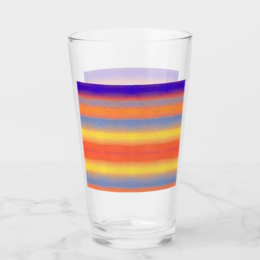 Rainbow Brushstroke Gradient  タンブラーグラス (正面)