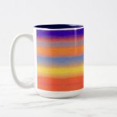 Rainbow Brushstroke Gradient ツートーンマグカップ (左)