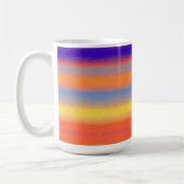 Rainbow Brushstroke Gradient Classic Mug コーヒーマグカップ (左)