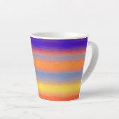 Rainbow Brushstroke Gradient Small カフェラテマグ (右アングル)