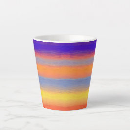 Rainbow Brushstroke Gradient Small カフェラテマグ