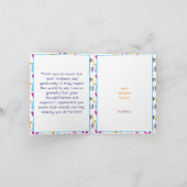 Rainbow Brushstroke Gratitude Thank You Card サンキューカード (内部)