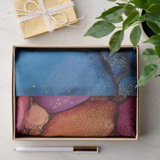 Rainbow Bubble Texture Fluid Art 薄葉紙 (ギフト)