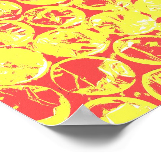 Rainbow bubble wrap pop art ポスター (角)