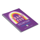 Rainbow Business Volunteer Thank You Purple ノートブック (右側)