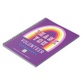 Rainbow Business Volunteer Thank You Purple ノートブック (左側)