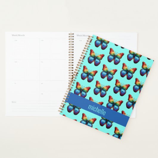 Rainbow Butterflies Planner プランナー手帳 (ディスプレー)