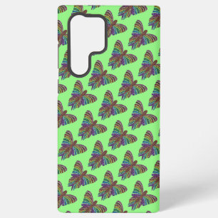 Rainbow Butterfly (ライトグリーン) - Samsung Case Galaxy S22 Ultraケース