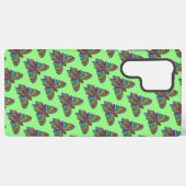 Rainbow Butterfly (ライトグリーン) - Samsung Case Galaxyケース (裏面横)