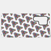 Rainbow Butterfly (白) - Samsung カーゼ Galaxyケース (裏面横)