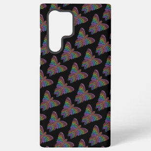 Rainbow Butterfly (black) - Samsungケース Samsung Galaxy S22 Ultraケース