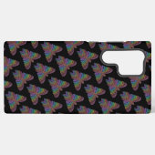 Rainbow Butterfly (black) - Samsungケース Samsung Galaxyケース (裏面横)