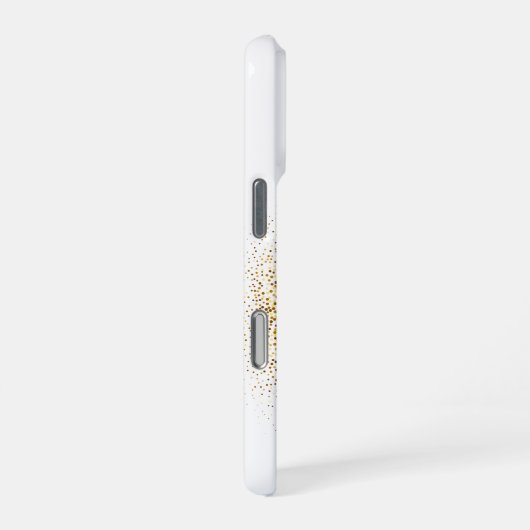 Rainbow Butterfly in a Golden Circle iPhoneケース (右側面)