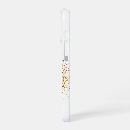 Rainbow Butterfly in a Golden Circle iPhoneケース (左側面)