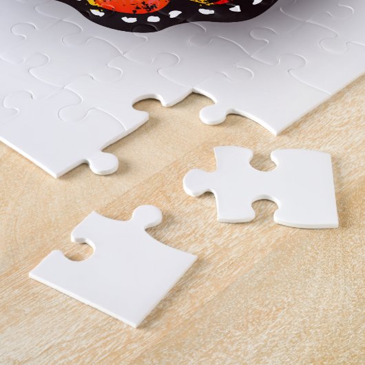 Rainbow butterfly Monarch ジグソーパズル (側面)