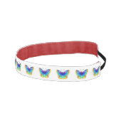 Rainbow Butterfly Peacock Eye アスレチックヘッドバンド (右)
