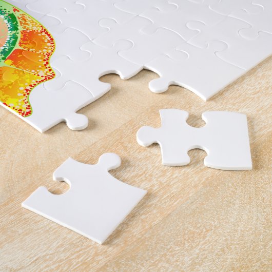 Rainbow Butterfly Peacock Eye ジグソーパズル (側面)