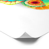 Rainbow Butterfly Peacock Eye ポスター (角)