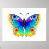 Rainbow Butterfly Peacock Eye ポスター (正面)
