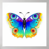 Rainbow Butterfly Peacock Eye ポスター (正面)