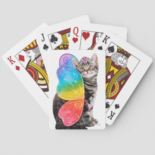 Rainbow Butterfly Princess Kitten トランプ (裏面)