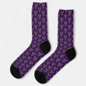 Rainbow Butterfly (violet) - Premium Socks ソックス (左)