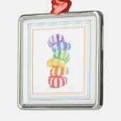 RAINBOW CANDY プレミアムスクエアオーナメント メタルオーナメント (左)