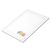 RAINBOW CANDY 11x8.5メモ帳 ノートパッド (アングル)