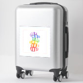 RAINBOW CANDY 14インチビニールステッカー シール (スーツケース)