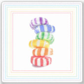 RAINBOW CANDY 2"ビニールステッカー シール (正面)