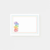 RAINBOW CANDY 4x3 Post It Notepad ポストイット (正面)