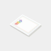 RAINBOW CANDY 4x3 Post It Notepad ポストイット (アングル)