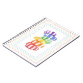 RAINBOW CANDY 6.5x8.75ノートブック ノートブック (左側)