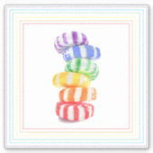 RAINBOW CANDY 6" Vinyl ステッカー シール (正面)
