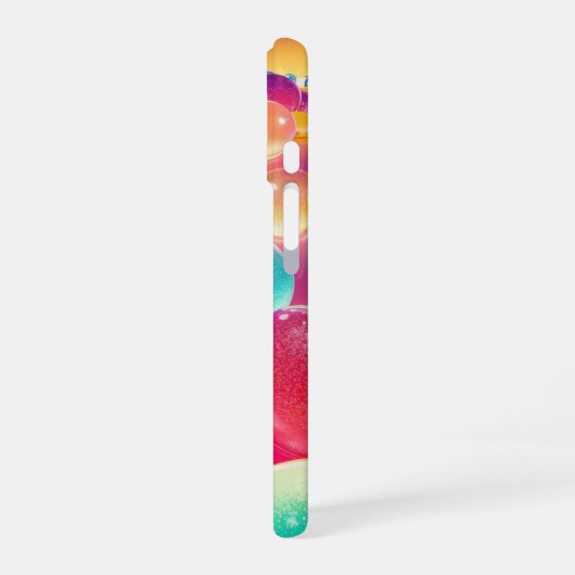 Rainbow Candy Hearts Phone Case iPhone 16ケース (左側面)