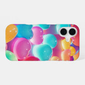 Rainbow Candy Hearts Phone Case iPhone 16ケース (裏面横)