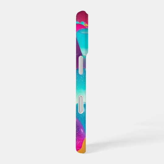 Rainbow Candy Hearts Phone Case iPhone 16ケース (右側面)