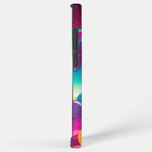 Rainbow Candy Hearts Phone Case Samsung Galaxyケース (右側面)