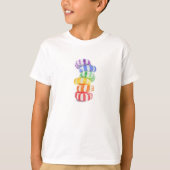 RAINBOW CANDY Kids基本Tシャツ Tシャツ (正面)