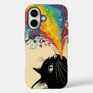 Rainbow cat iPhone 16ケース